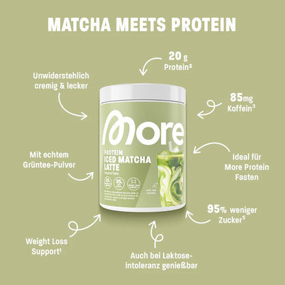More Protein Iced Matcha Latte