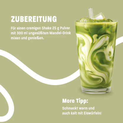 More Protein Iced Matcha Latte