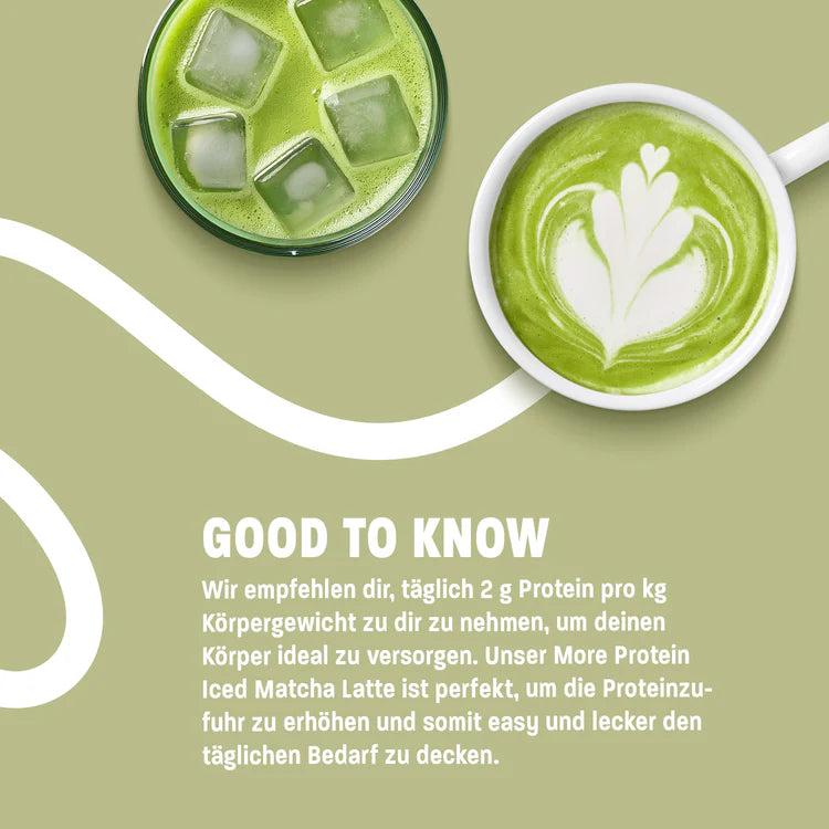 More Protein Iced Matcha Latte